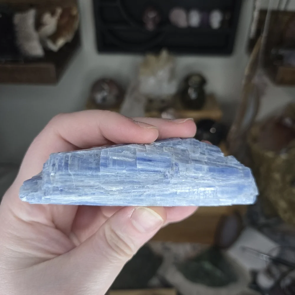Blue Kyanite Specimen Crystal Buddy - Picture 3 of 4